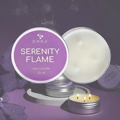 DNKa Spa Candle Спа-свічка 30мл Serenity Flame (сандалове дерево, мускус та цитрус) 